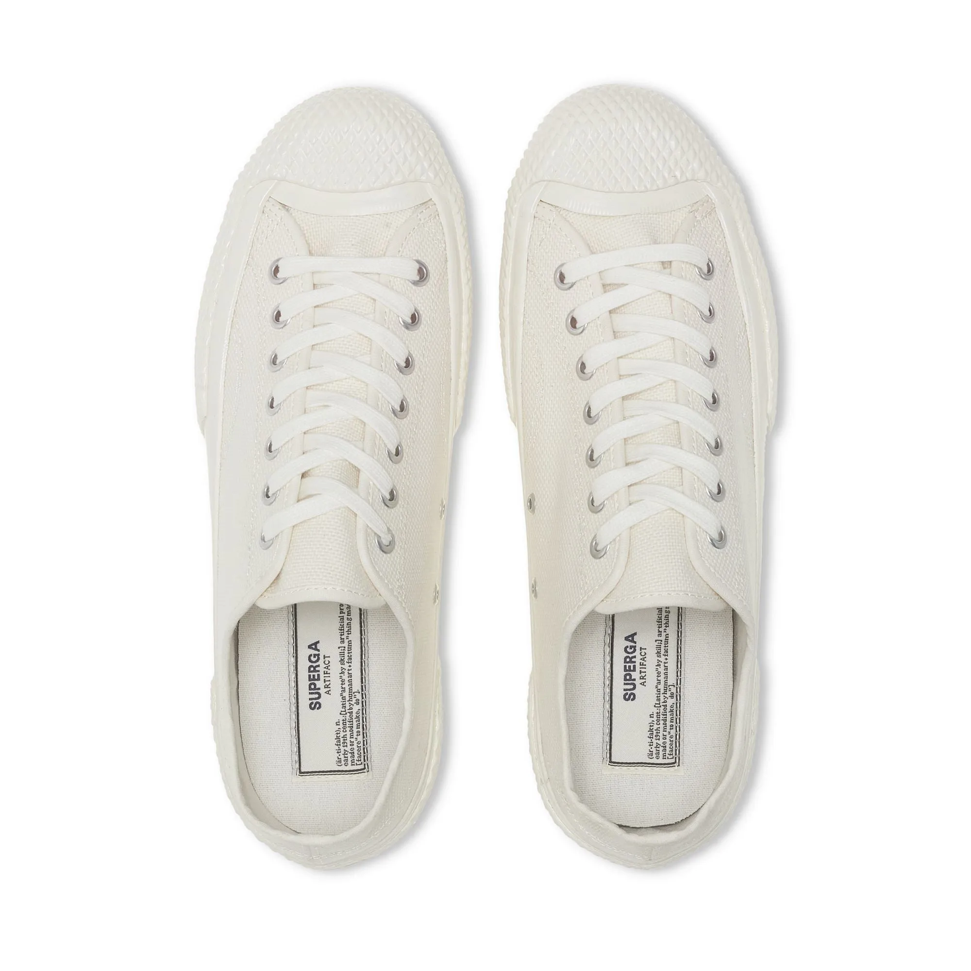 2434 MIL-SPEC LOW CUT COTTON CANVAS - Le Superga - Low Cut - Unisex - WHITE MASTICE