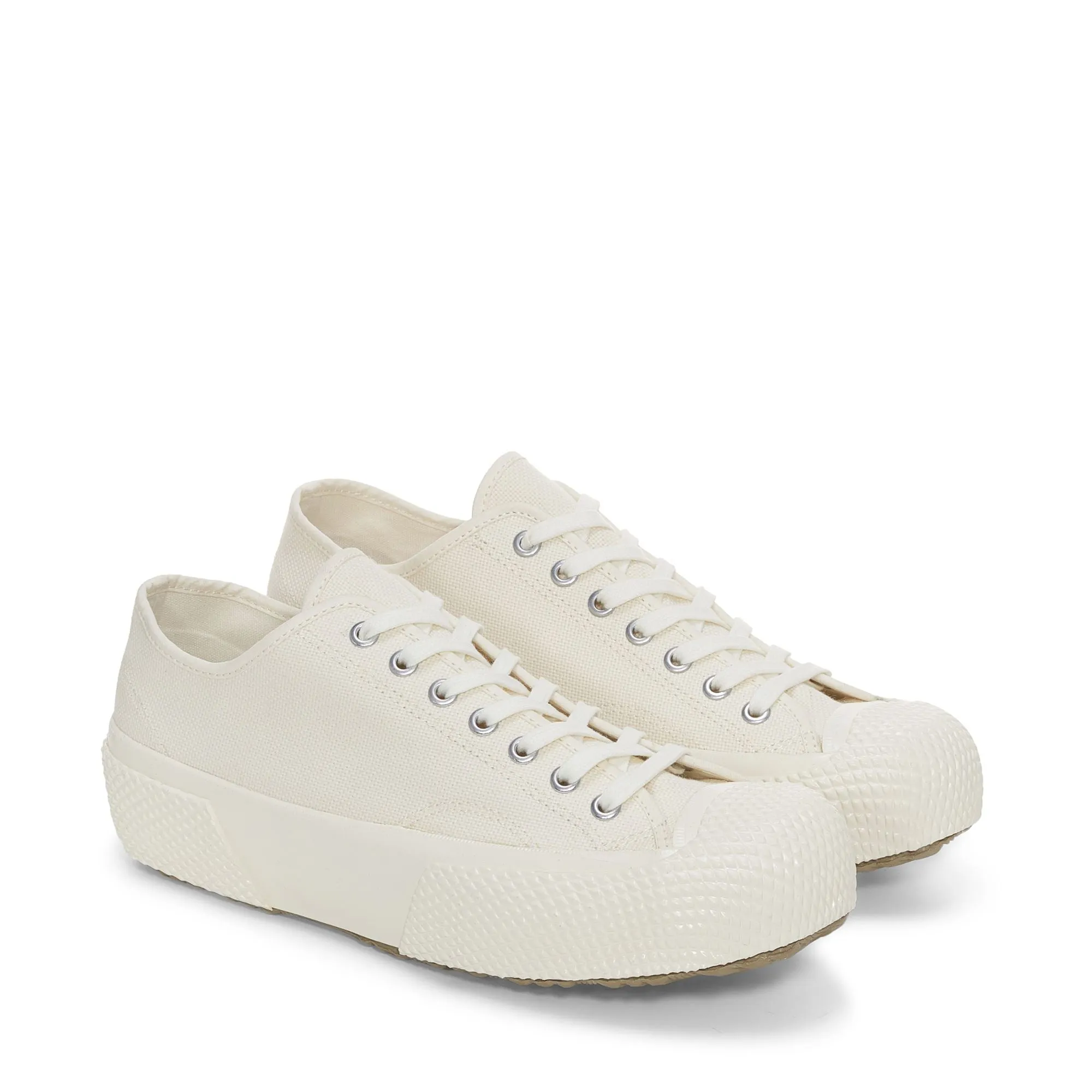 2434 MIL-SPEC LOW CUT COTTON CANVAS - Le Superga - Low Cut - Unisex - WHITE MASTICE