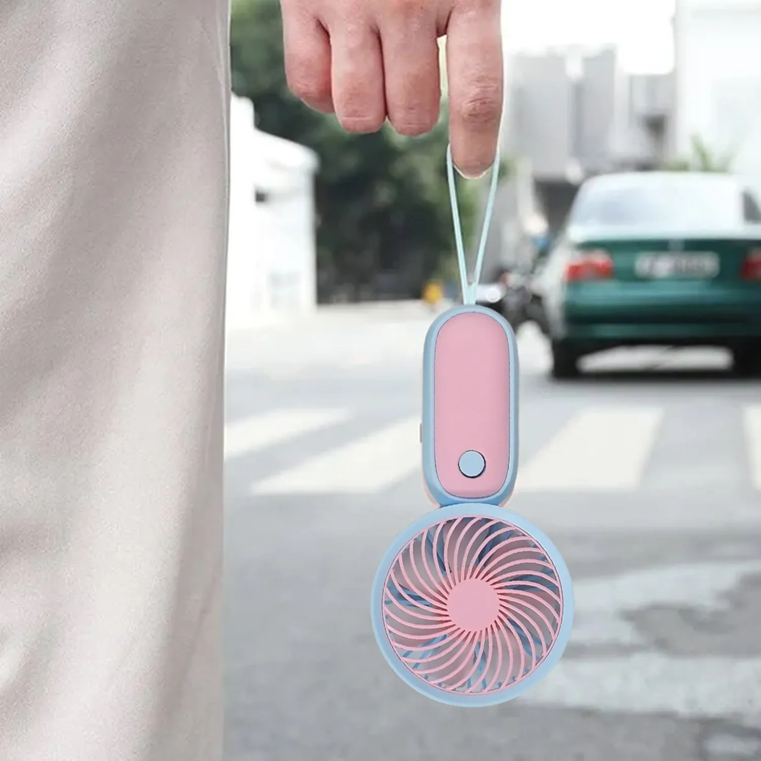 4800 Mini Handheld Fan Portable Rechargeable Mini Fan Easy to Carry, for Home, Office, Travel and Outdoor Use (Battery Not Include)