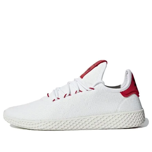 adidas Pharrell Williams x Tennis Hu 'Scarlet' Sneakers, White