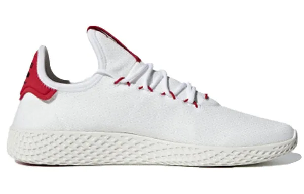 adidas Pharrell Williams x Tennis Hu 'Scarlet' Sneakers, White