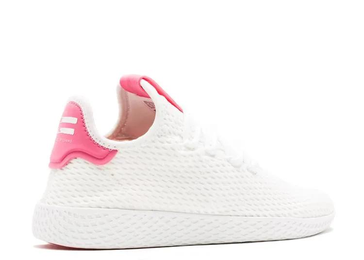 Adidas PHARRELL X TENNIS HU 'WHITE PINK' sneakers, white