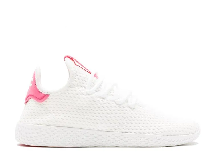 Adidas PHARRELL X TENNIS HU 'WHITE PINK' sneakers, white