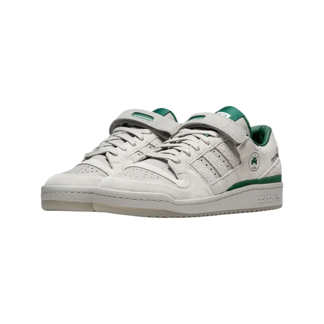 Adidas x BSTN Forum 84 Low Panathinaikos Grey Two Dark Green Cloud White