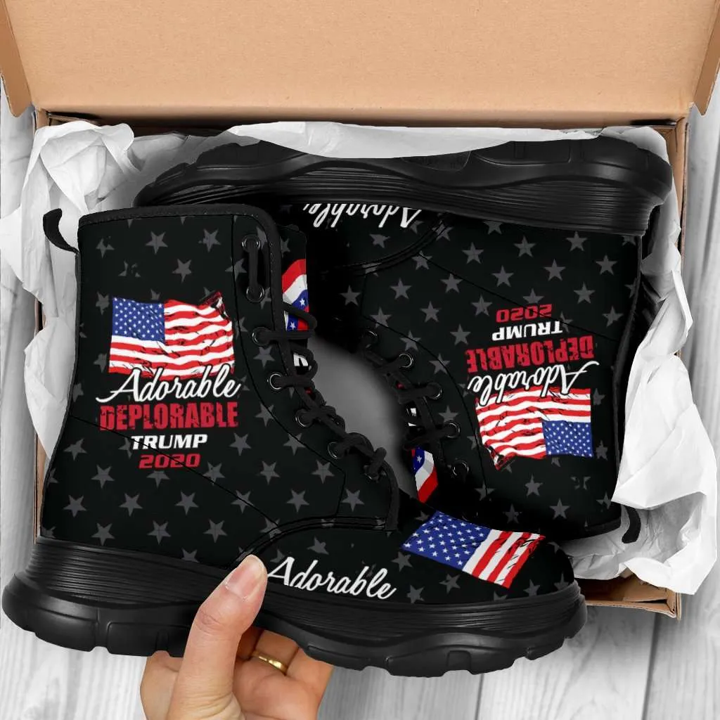 Adorable Deplorable Trump 2020 Sneaker Walking Boots