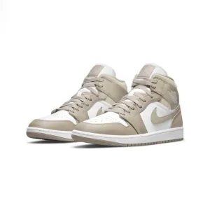 Air Jordan 1 Mid Linen College Grey