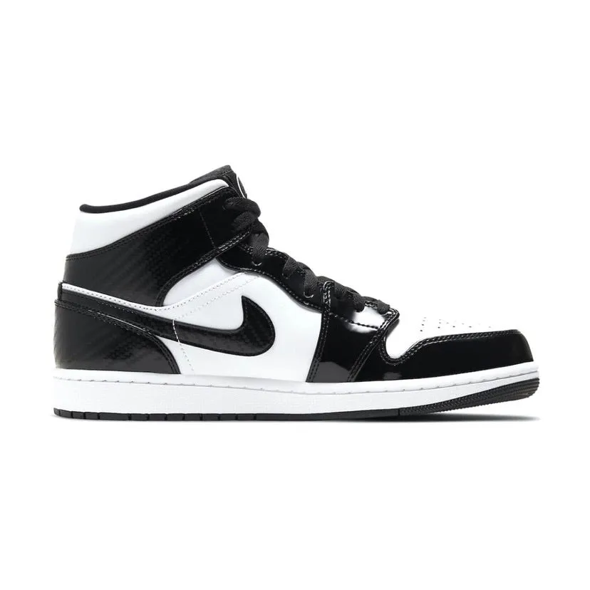 Air Jordan 1 Mid SE Carbon Fibre Black White