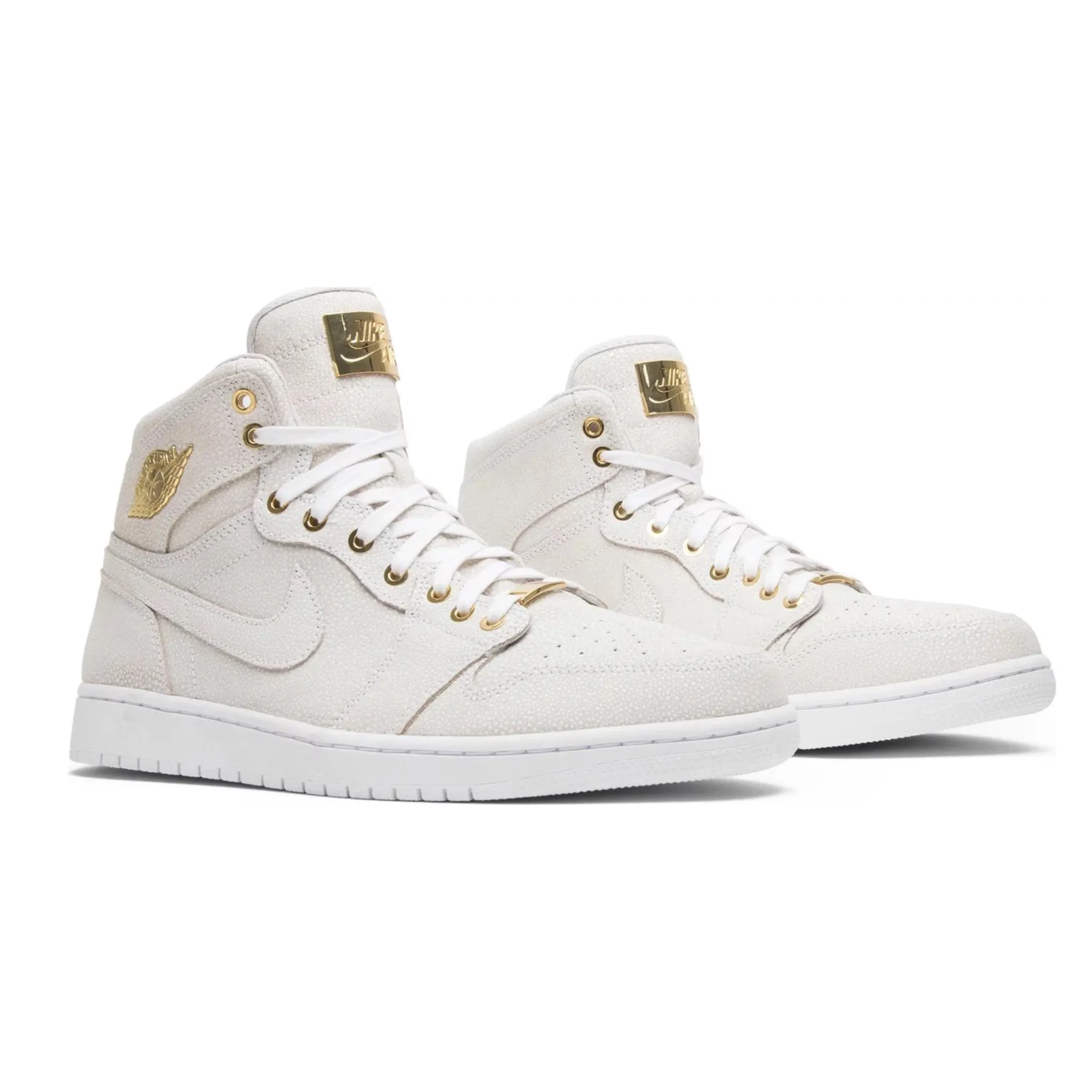 Air Jordan 1 Retro High Pinnacle White Metallic Gold