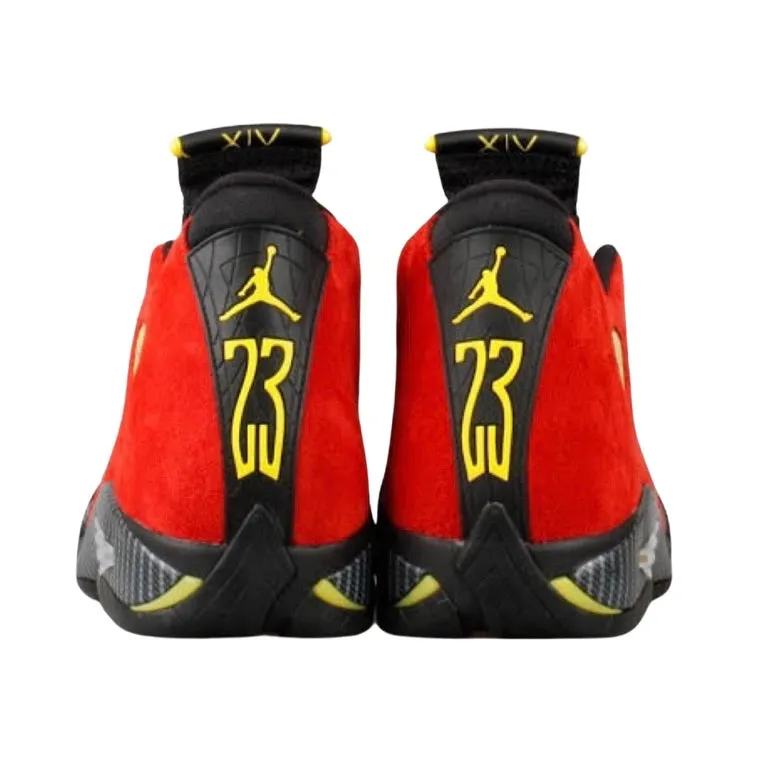 Air Jordan 14 Retro "Ferrari" Chilling Red Vibrant Yellow Black Anthracite