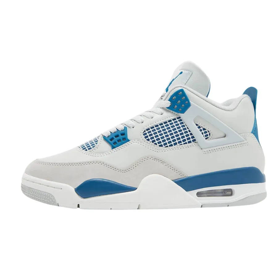 Air Jordan 4 Military Blue Off White Neutral Grey