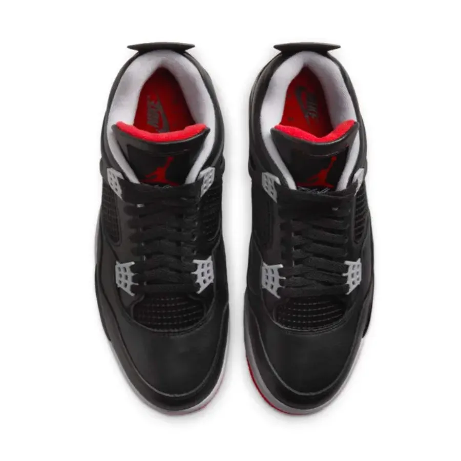 Air Jordan 4 Retro Bred Reimagined Black Cement Grey Varsity Red Summit White