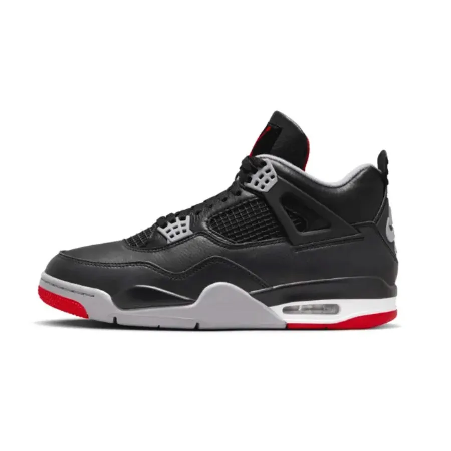 Air Jordan 4 Retro Bred Reimagined Black Cement Grey Varsity Red Summit White