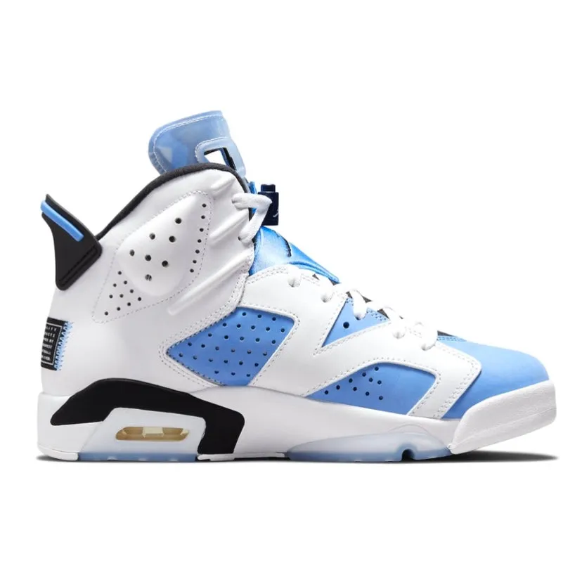 Air Jordan 6 Retro UNC University Blue White College Navy Black