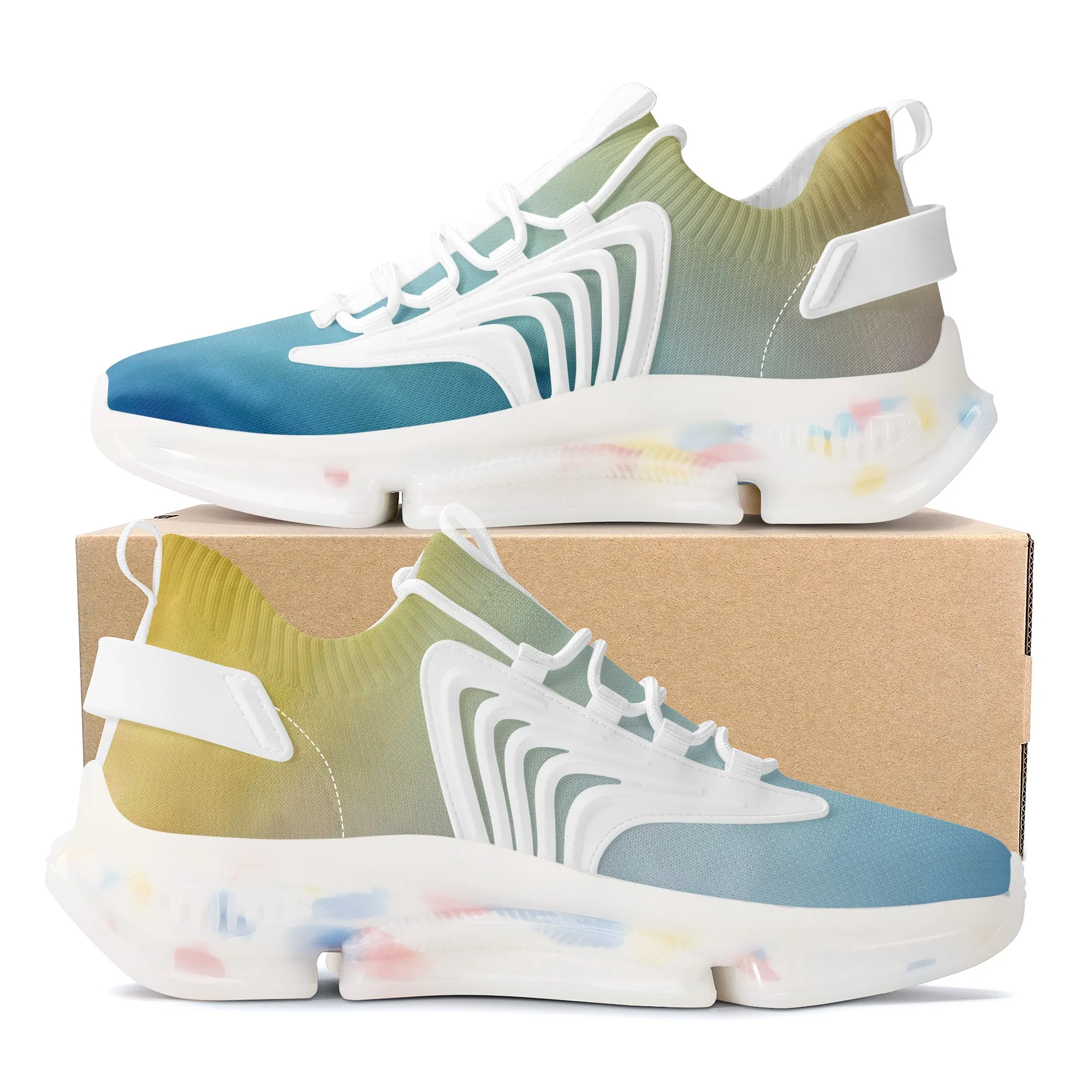 Air Max React Sneakers - White/Blue