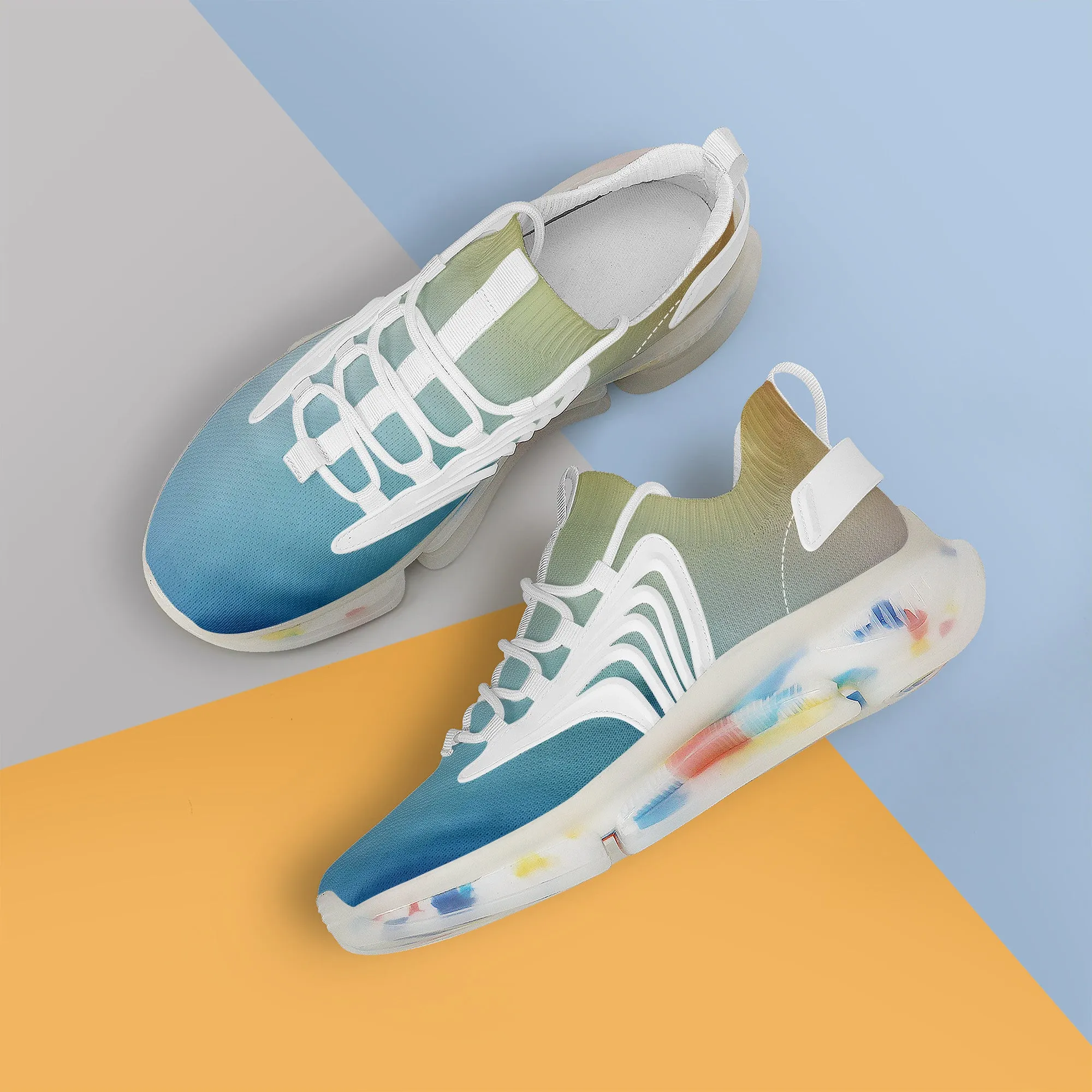 Air Max React Sneakers - White/Blue