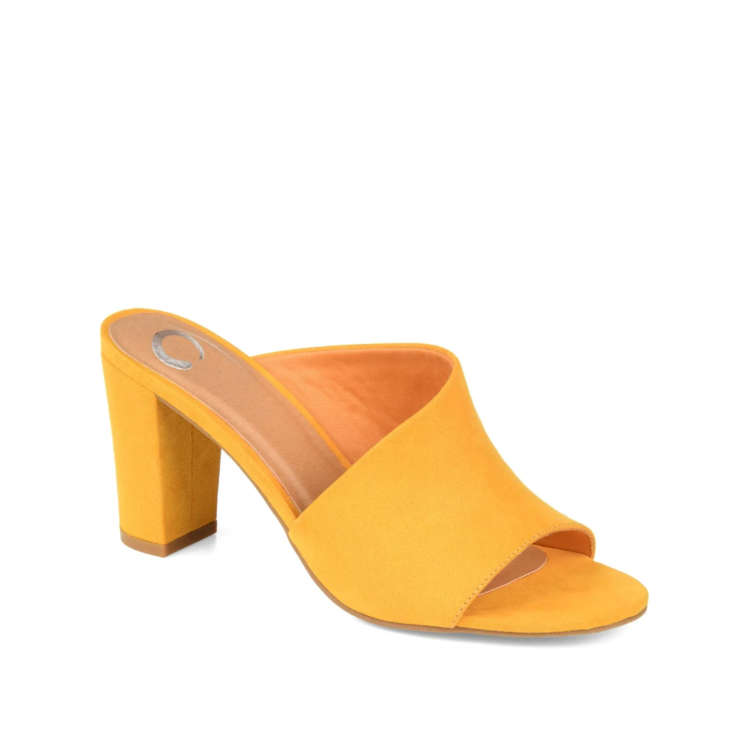 ALLEA BLOCK HEELED MULES IN WIDE