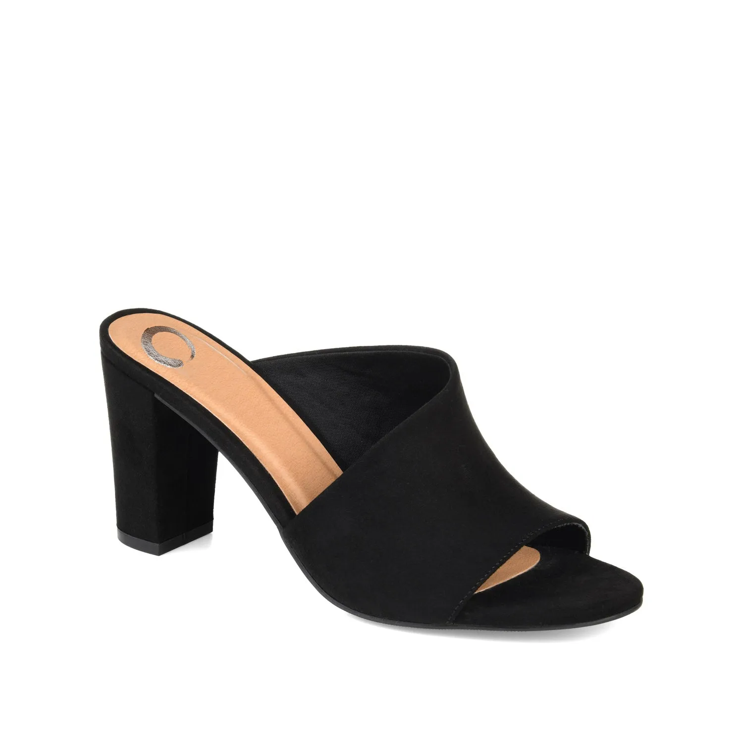 ALLEA BLOCK HEELED MULES IN WIDE