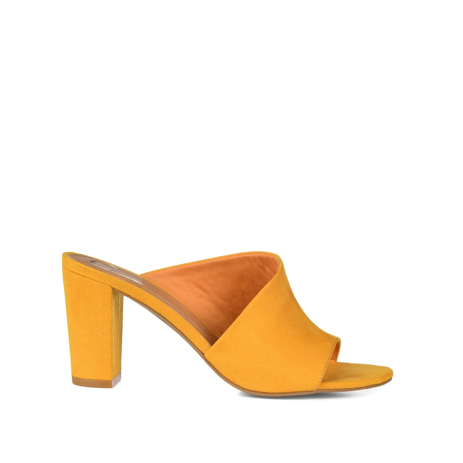 ALLEA BLOCK HEELED MULES IN WIDE