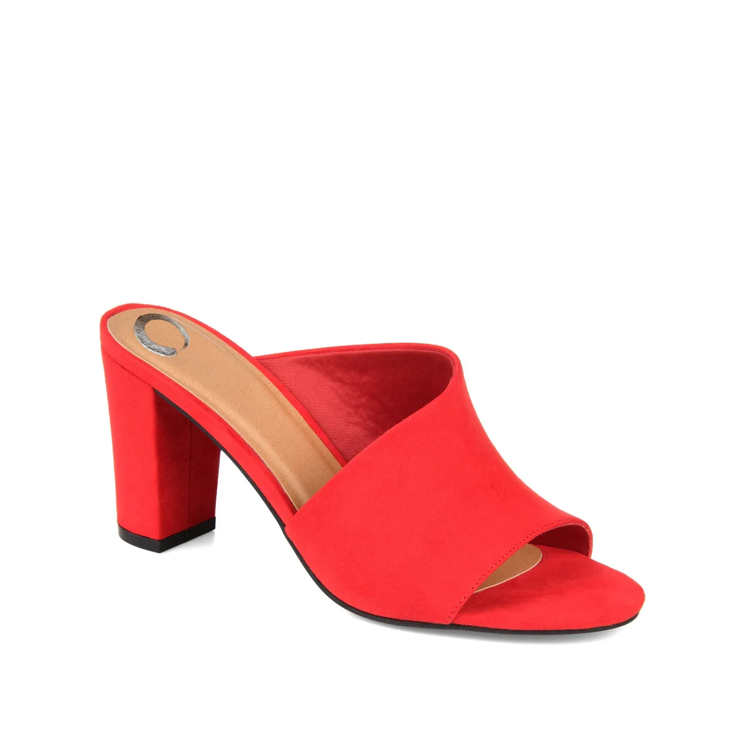 ALLEA BLOCK HEELED MULES IN WIDE