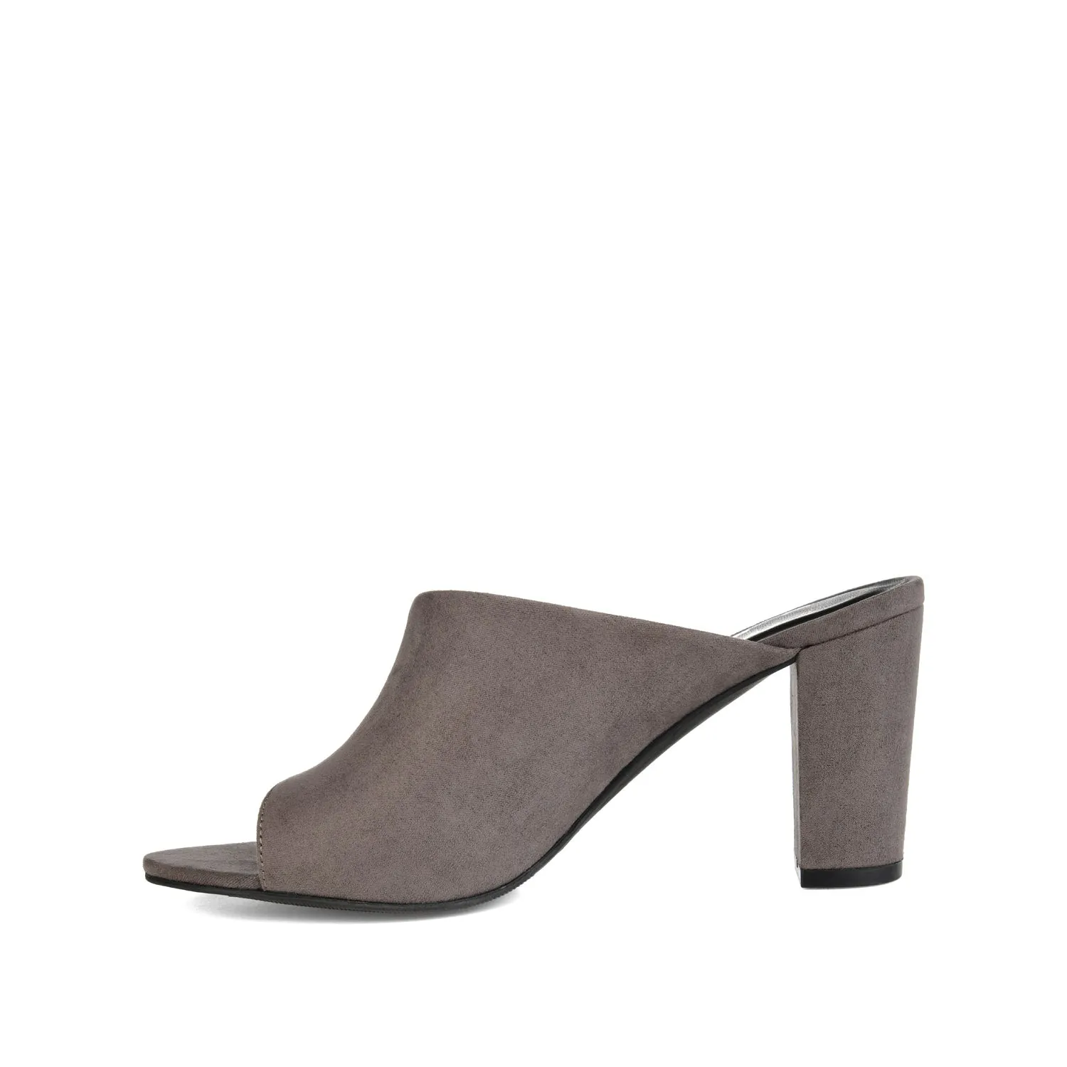 ALLEA BLOCK HEELS IN FAUX SUEDE