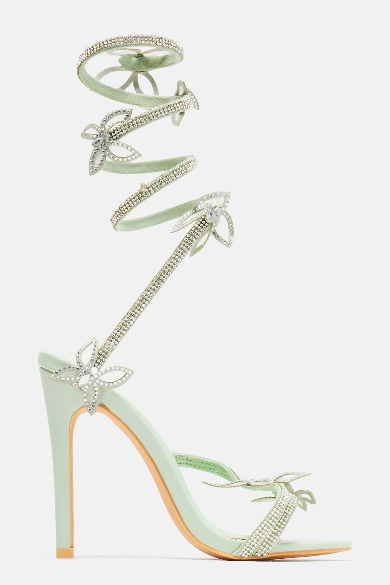 Amozae-All Of My Attention Heeled Sandals - Mint