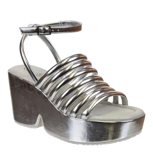 ANTIPODE in SILVER Heeled Sandals