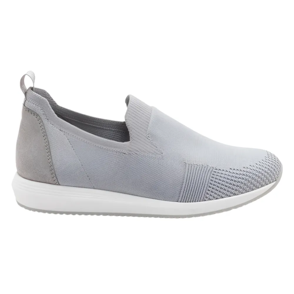 Ara Women's Leena 2 Fusion4 Slip-On Sneaker Pebble Wovenstretch