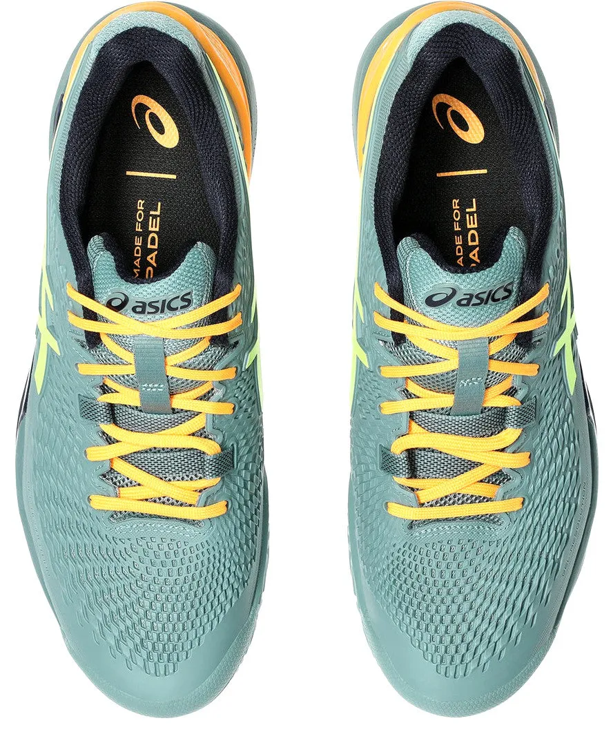 Asics Gel-Resolution 9 Celadon/Safety Yellow Padel Shoes