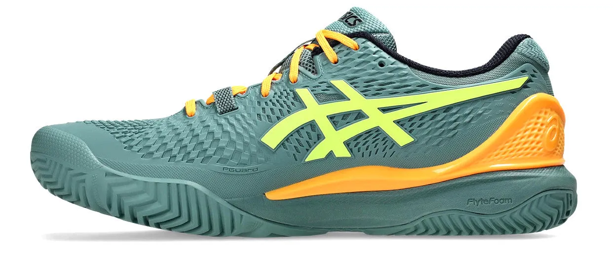 Asics Gel-Resolution 9 Celadon/Safety Yellow Padel Shoes