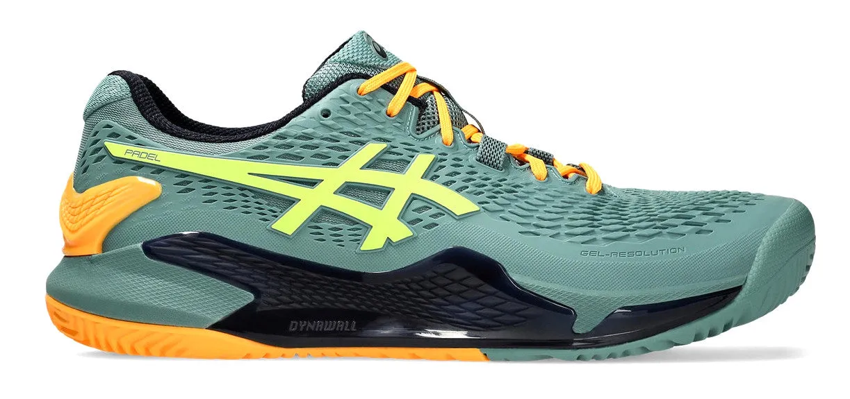 Asics Gel-Resolution 9 Celadon/Safety Yellow Padel Shoes