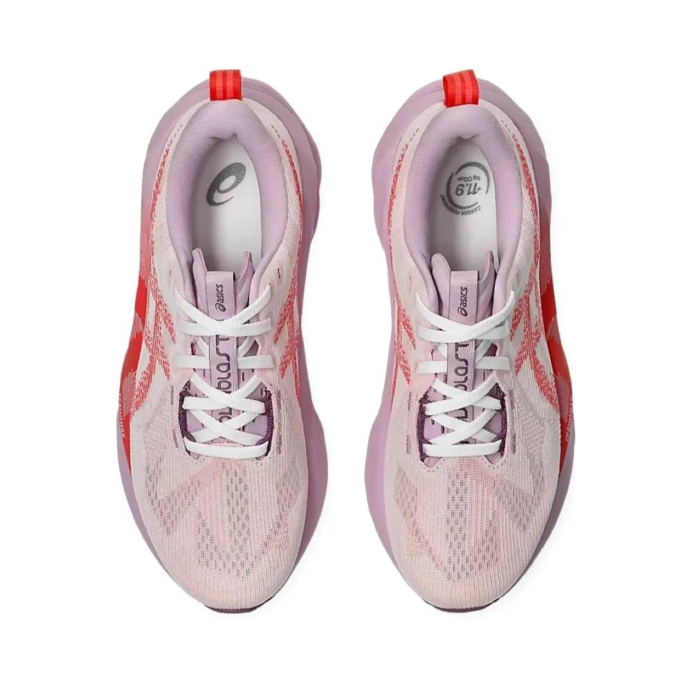 Asics Women's Novablast 5 Sneaker in White/Coral