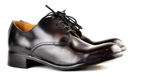 Asym derby  |  Black cordovan