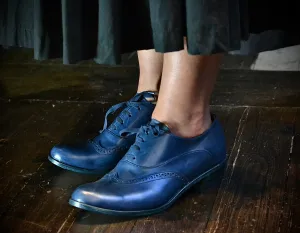 Asym oxford brogue  |  oceano calf