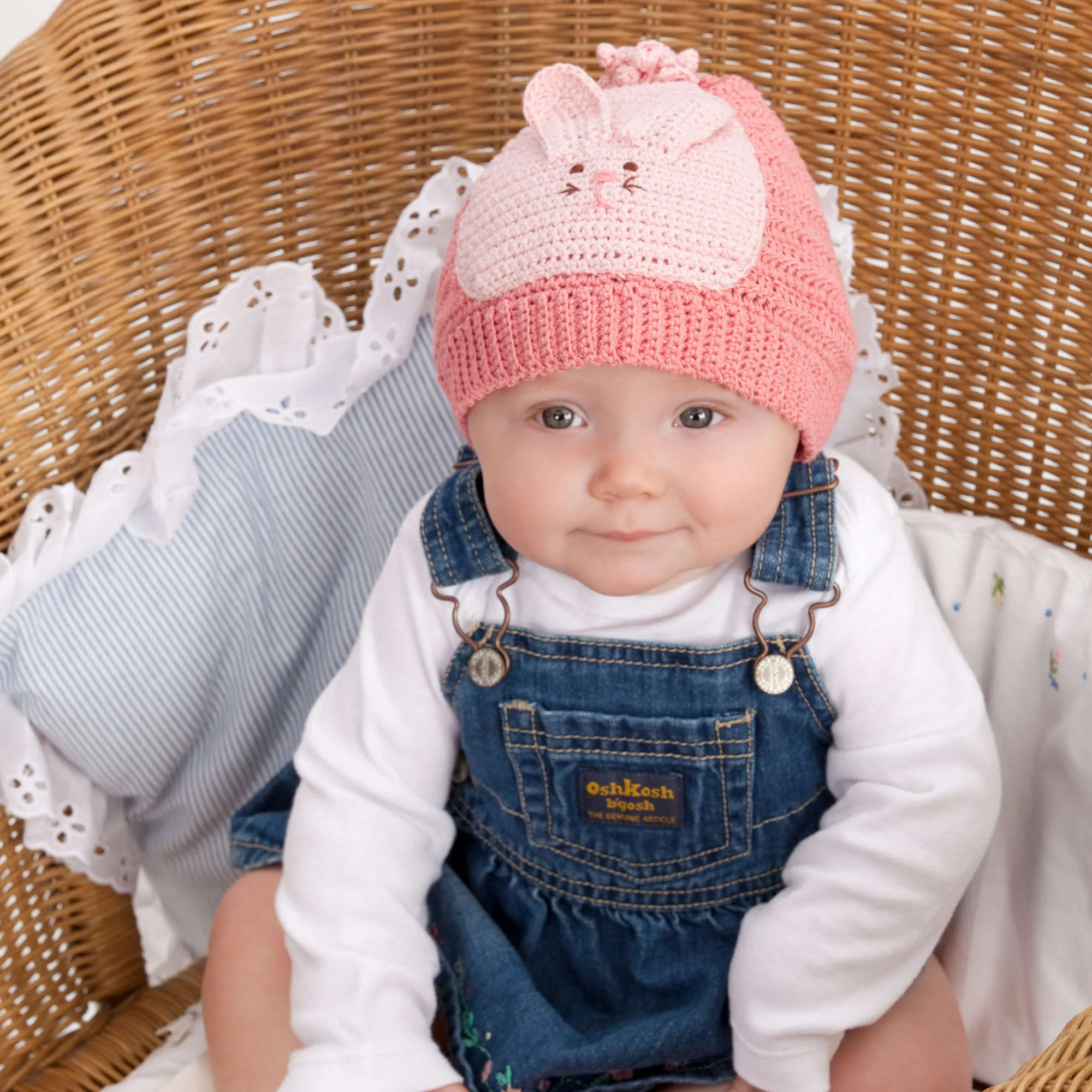 Aunt Lydia's Crochet Bunny Hat & Booties