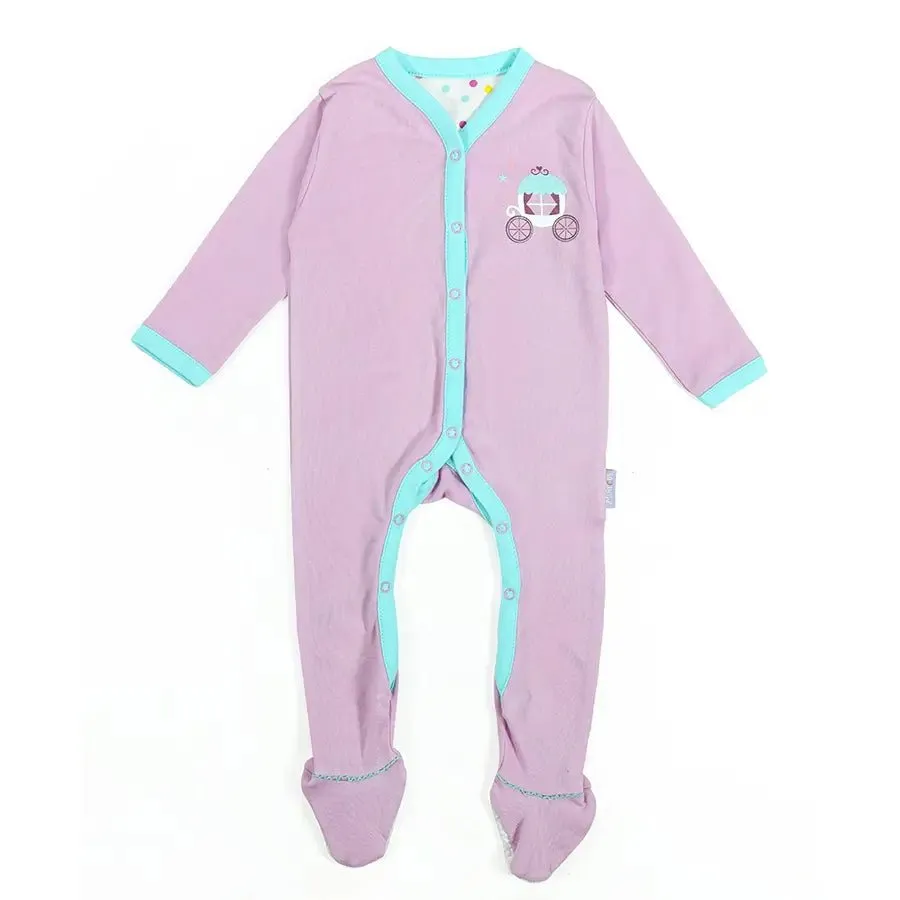 Baby Girl Comfy Knitted Sleep Suit - Unicorn ( Pack of 2)