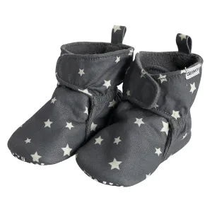 Baby Neutral Gray Stars Soft Booties