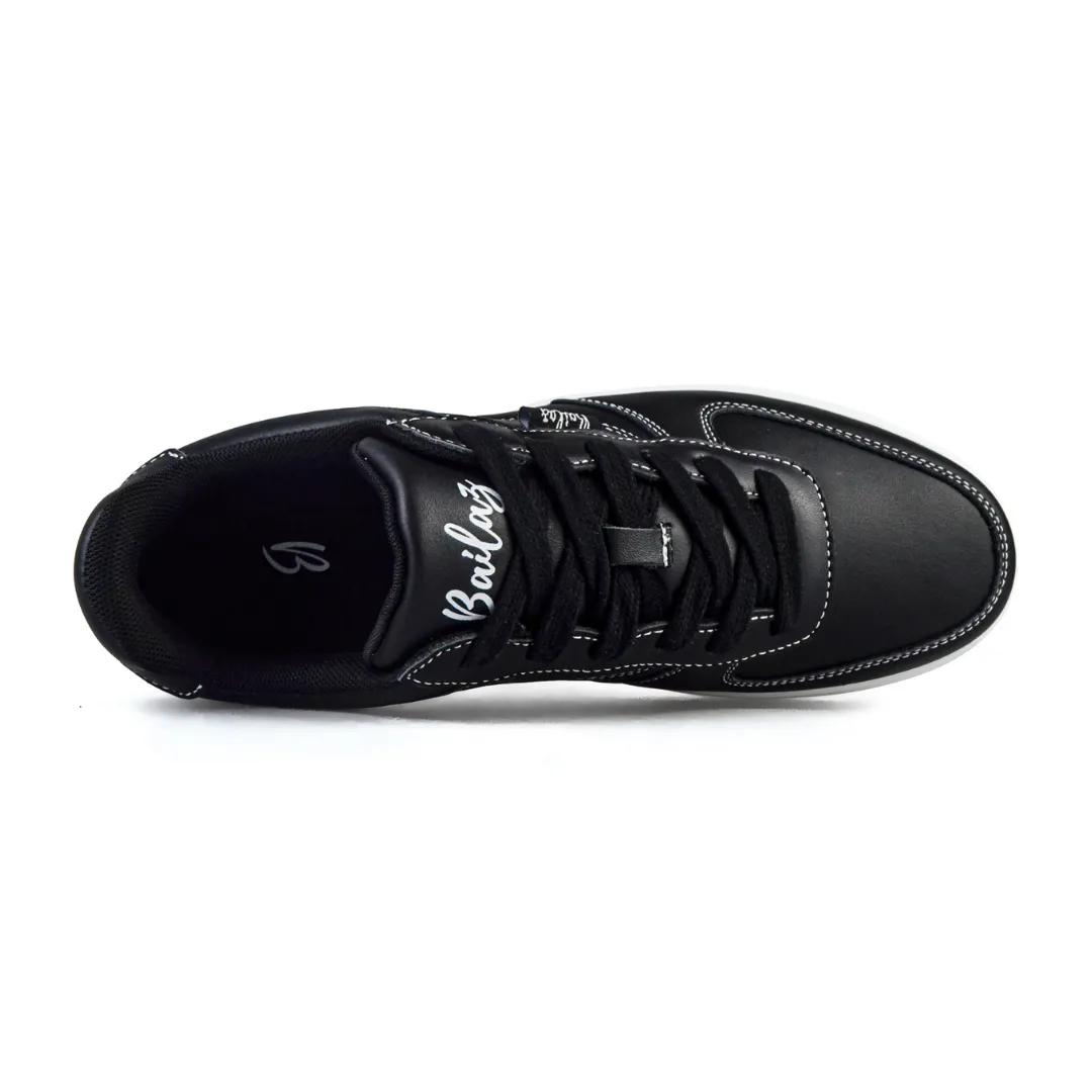 Bailaz - Black n Stitch Detail Dance Sneakers