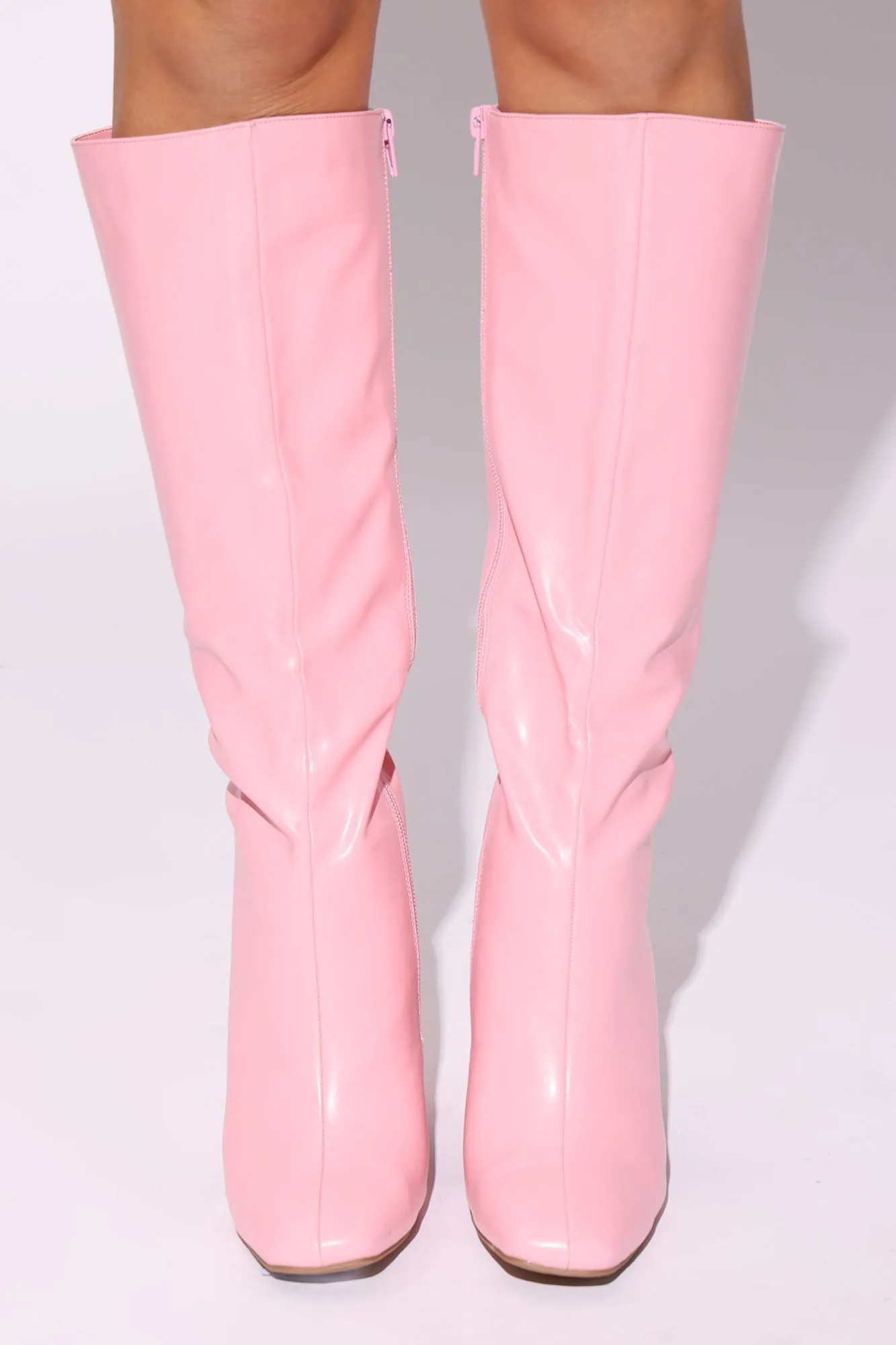 Bailee Knee High Boots - Pink