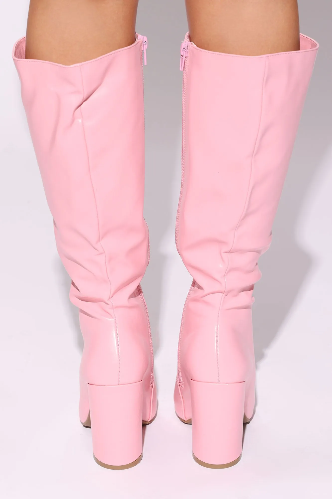 Bailee Knee High Boots - Pink