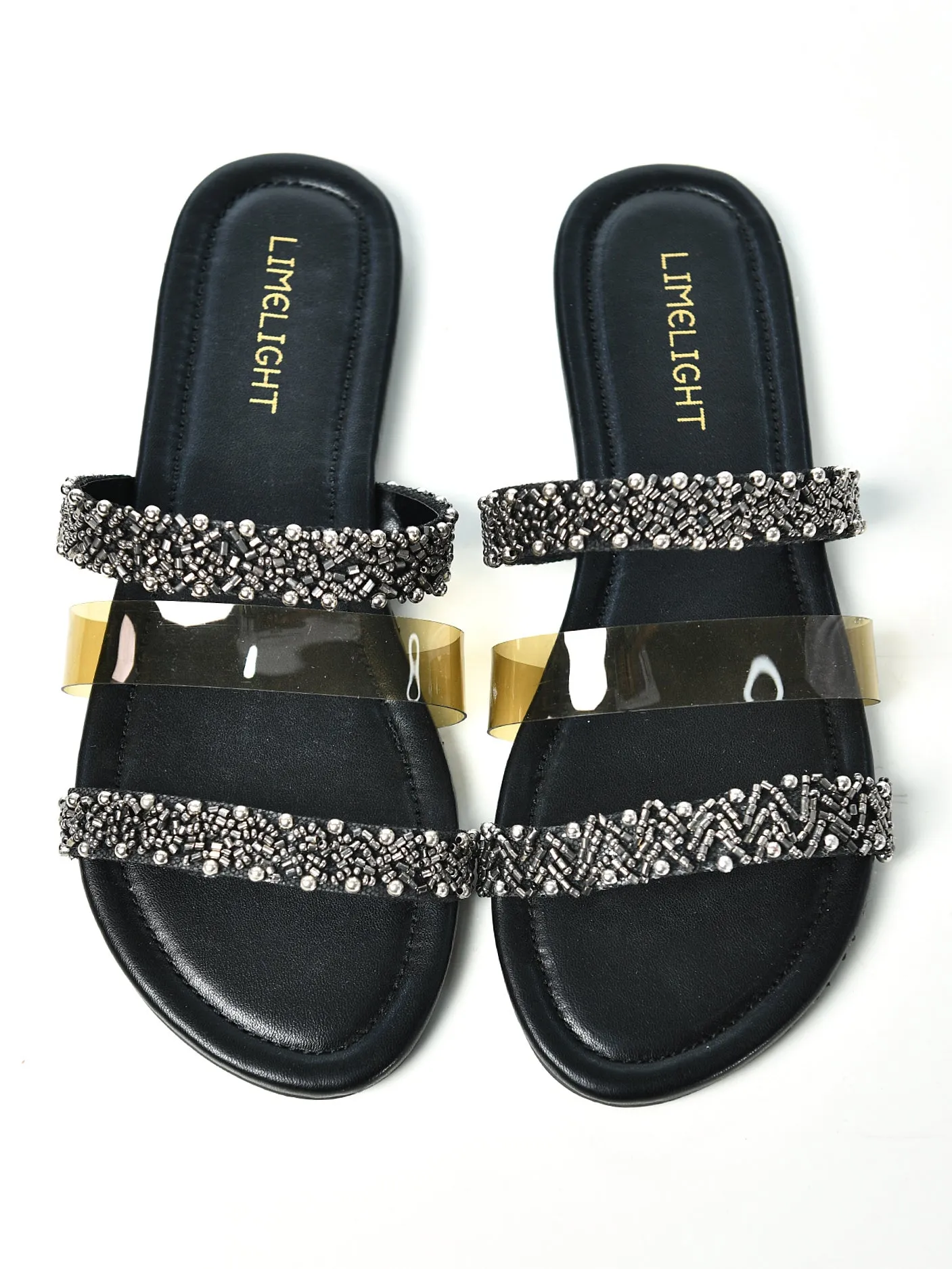 Beaded Transparent Flats