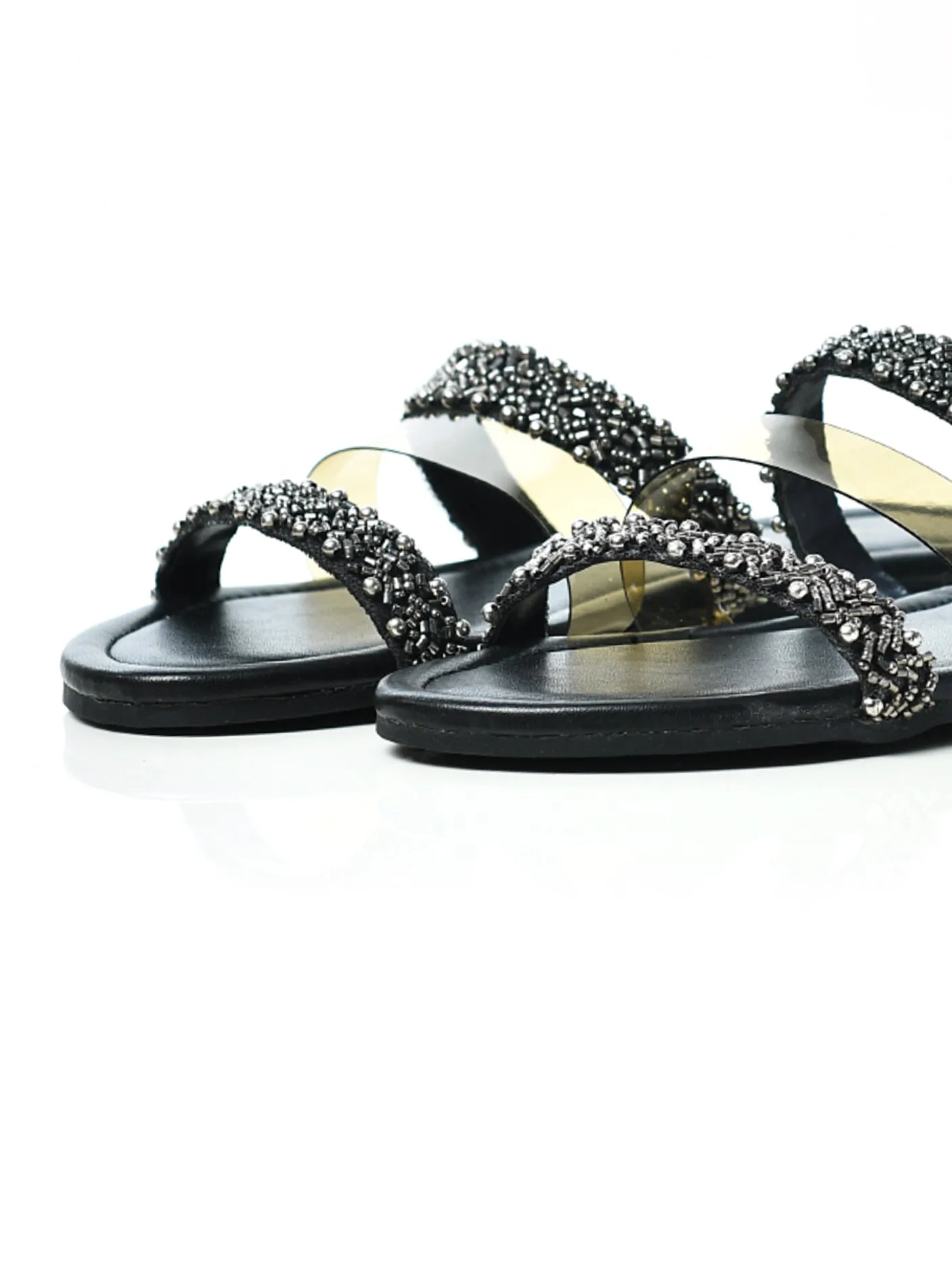 Beaded Transparent Flats