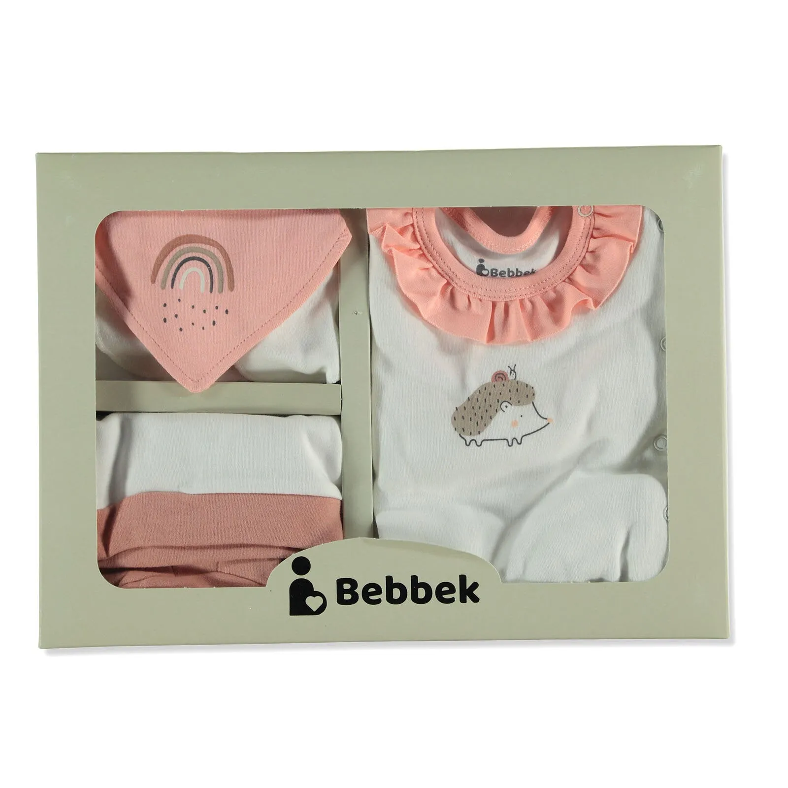 Bebbek Baby Girl 5 Pcs Newborn Gift Starter Set