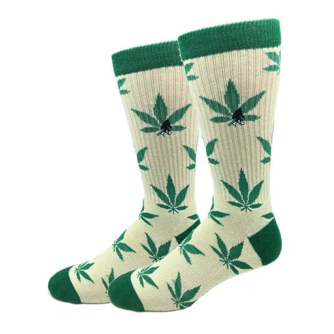 Bigfoot High There! (Pot) Active Men's Crew Socks