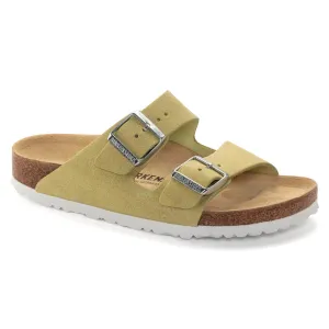 'Birkenstock' Women's Arizona Suede Leather Sandal - Shimmering Popcorn