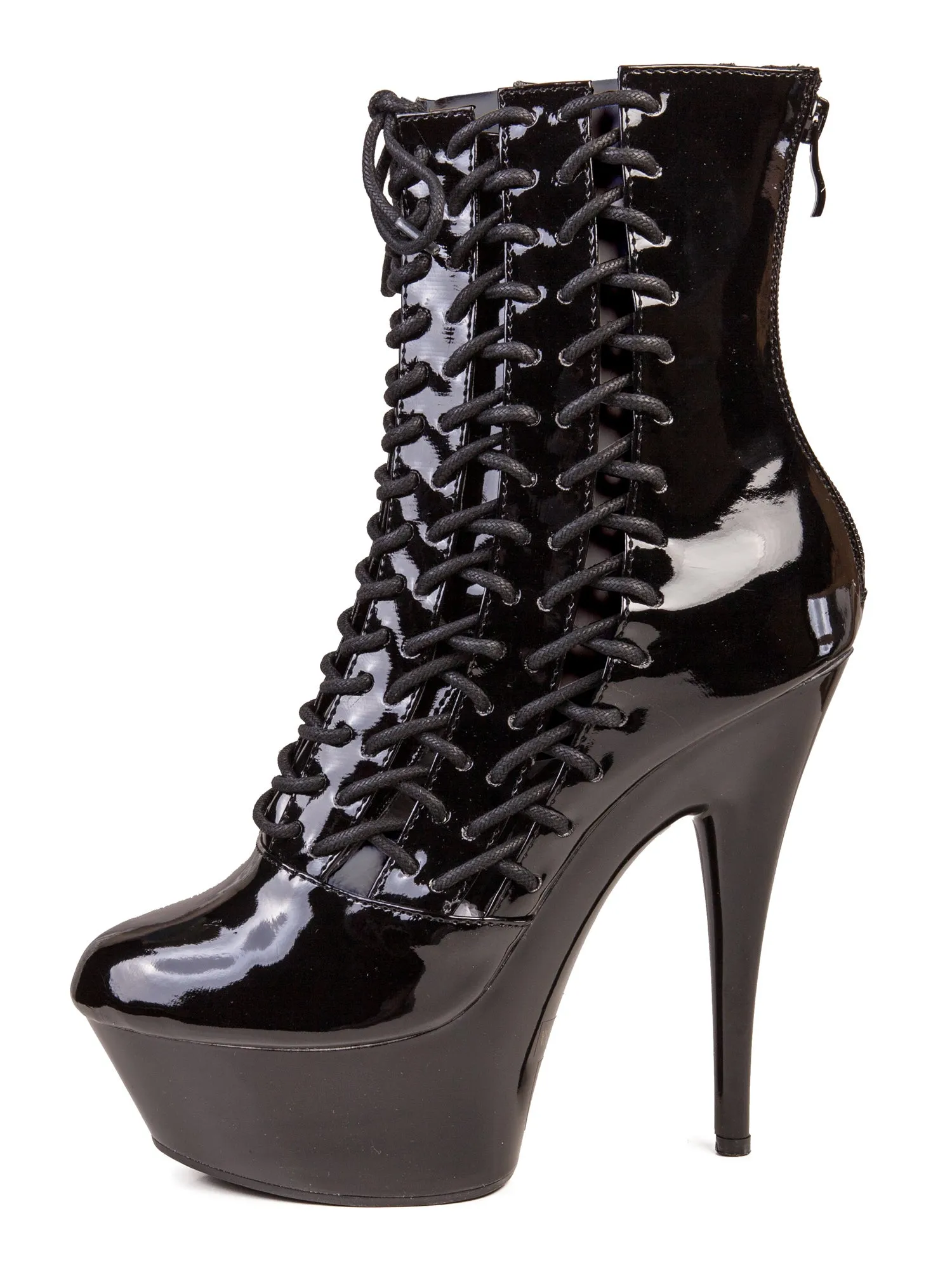 Black Platform Corset Boot