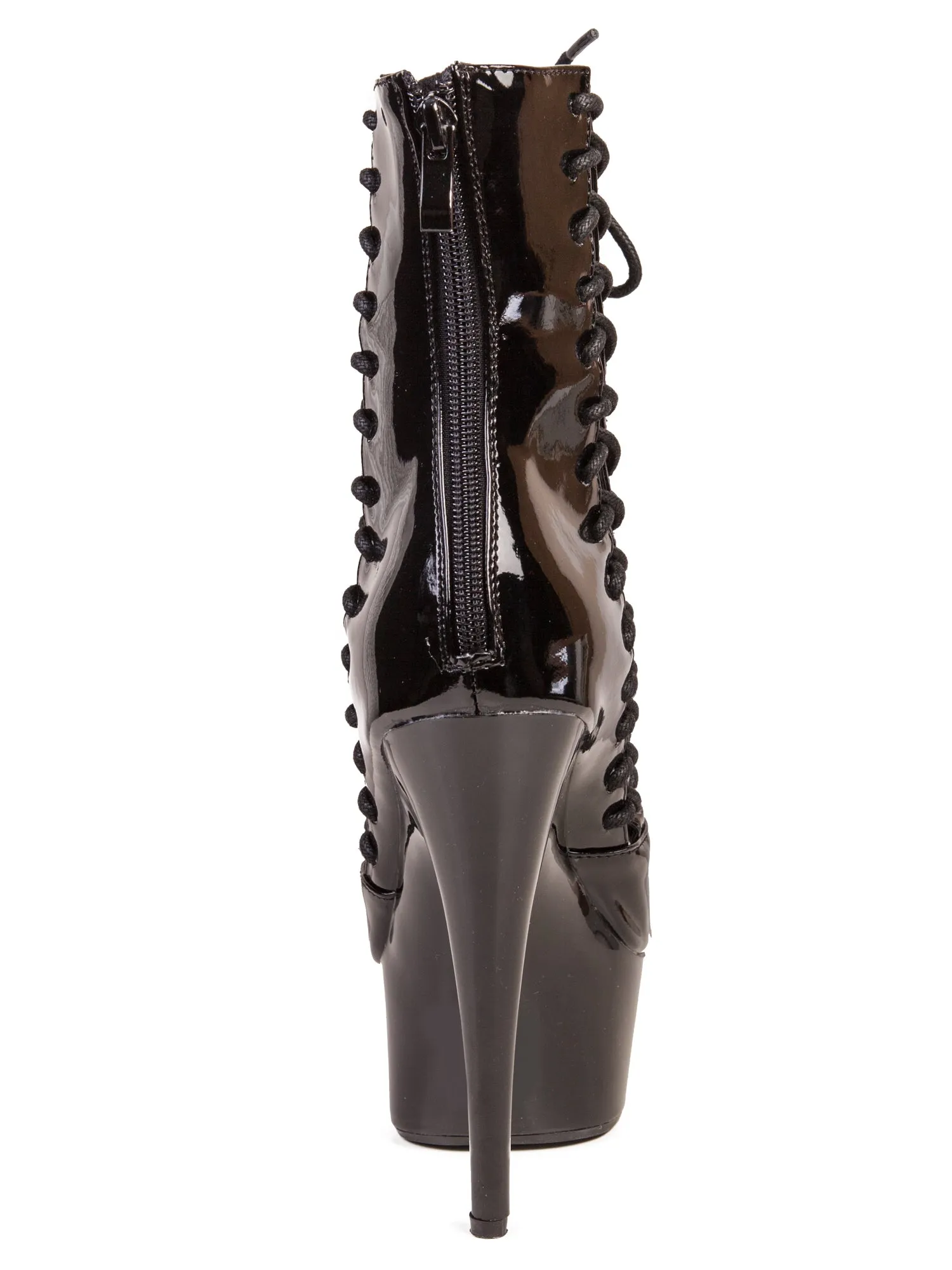 Black Platform Corset Boot