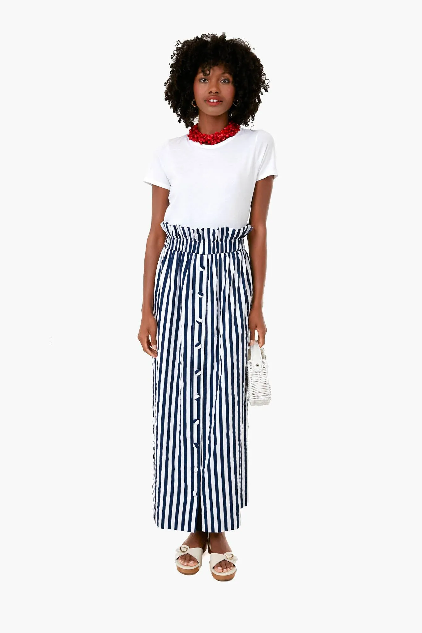 Blue Striped Sasha Skirt