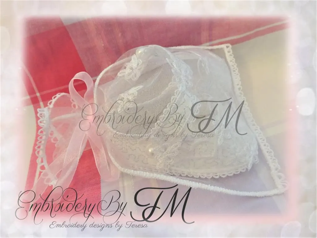 Booties for baby   bag - combinations of fabric, organza and lace/ No.45