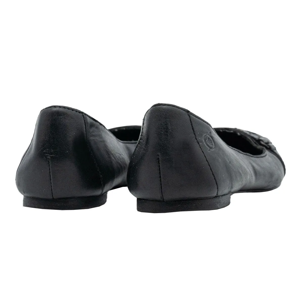 Born Halia Ballerinas Leather Black Colour For Women