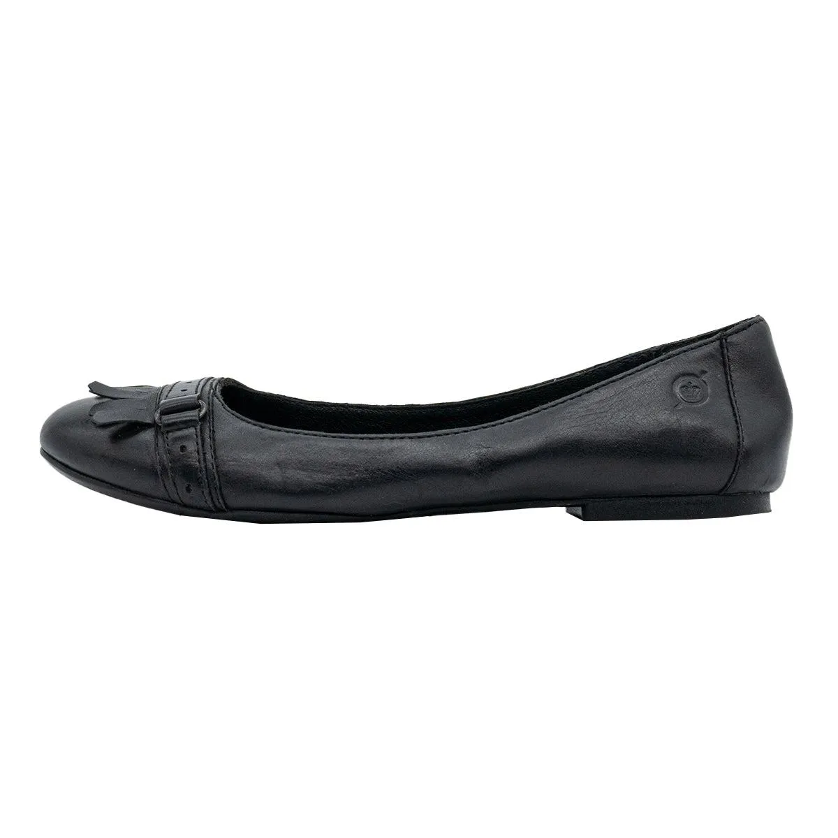 Born Halia Ballerinas Leather Black Colour For Women